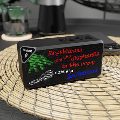 donkeys and elephants - Jabba Bluetooth Speaker