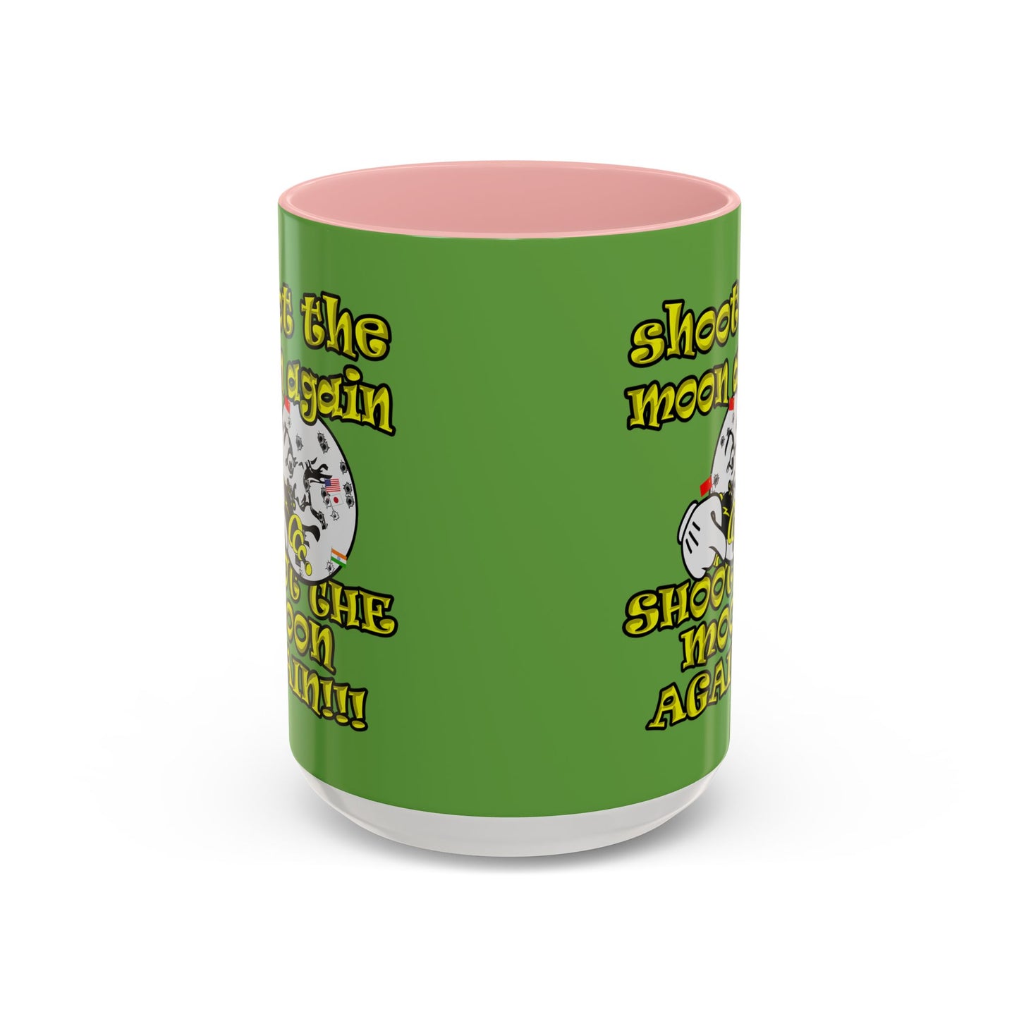 shoot the moon again - Accent Mug (green)