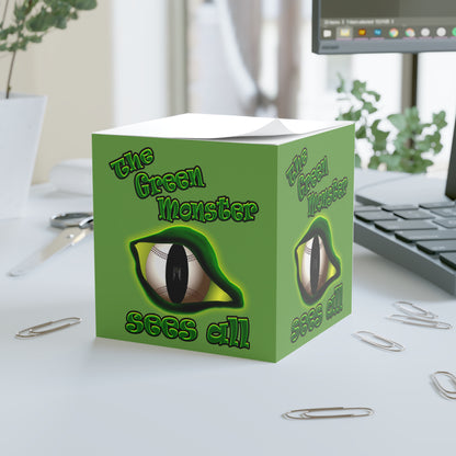 green monster - note cube (green)