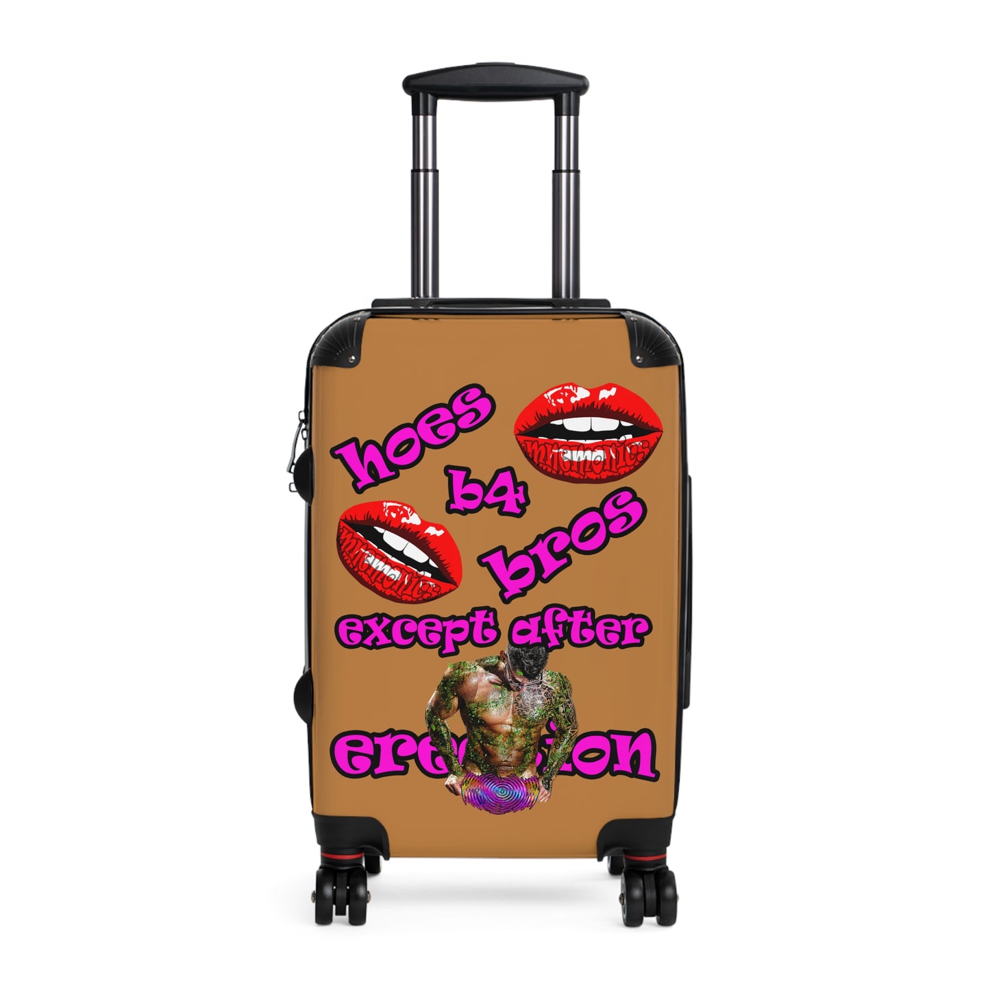 hoes b4 bros - Suitcase (light brown)