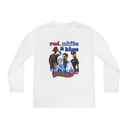 rw&b lives matter - Youth Long Sleeve Competitor Tee