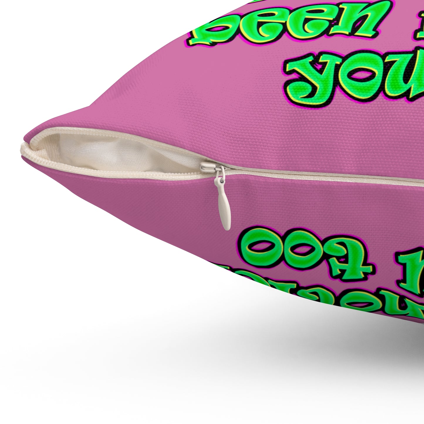 noticed you noticing - Spun Polyester Square Pillow - (light pink)