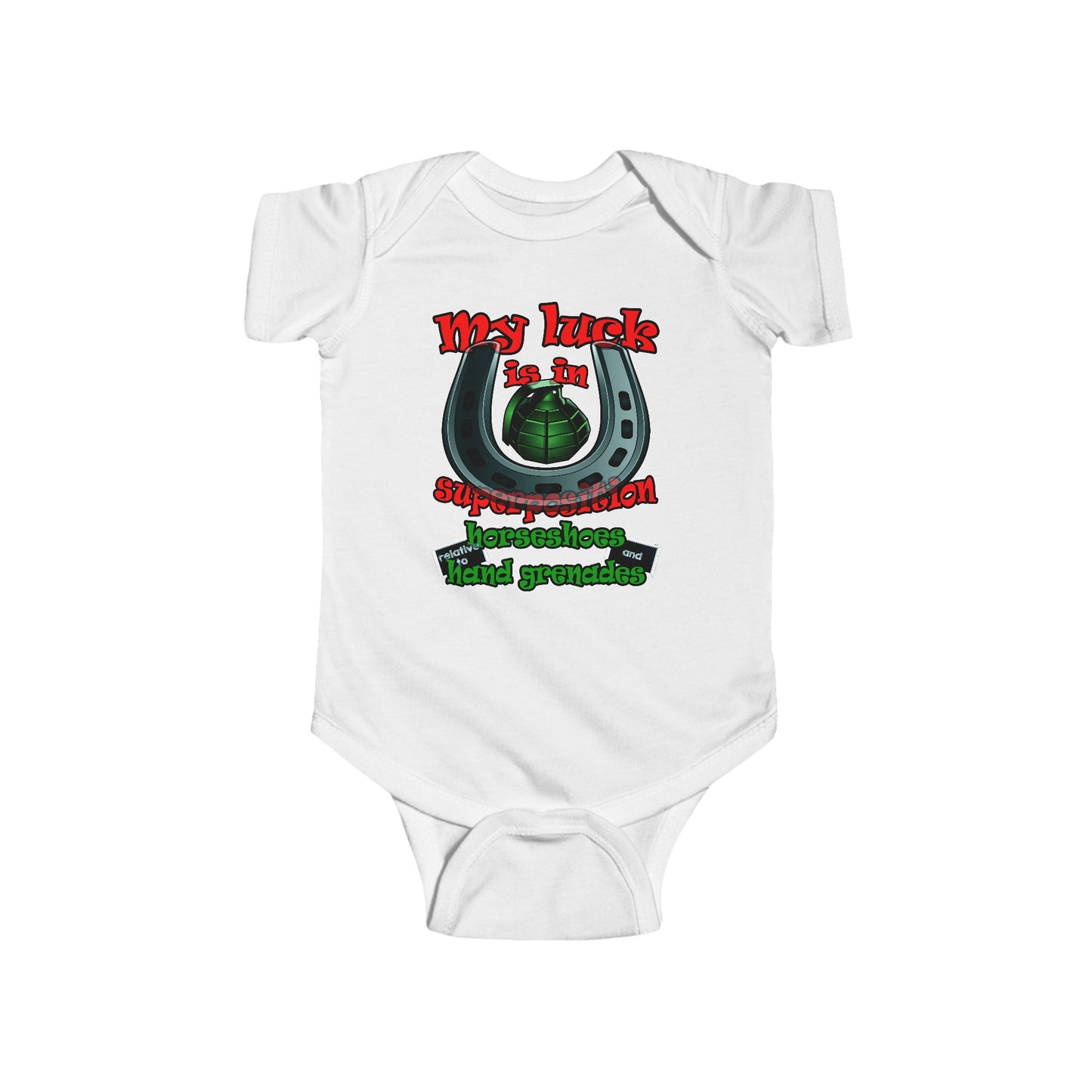 my luck - Infant Fine Jersey Bodysuit
