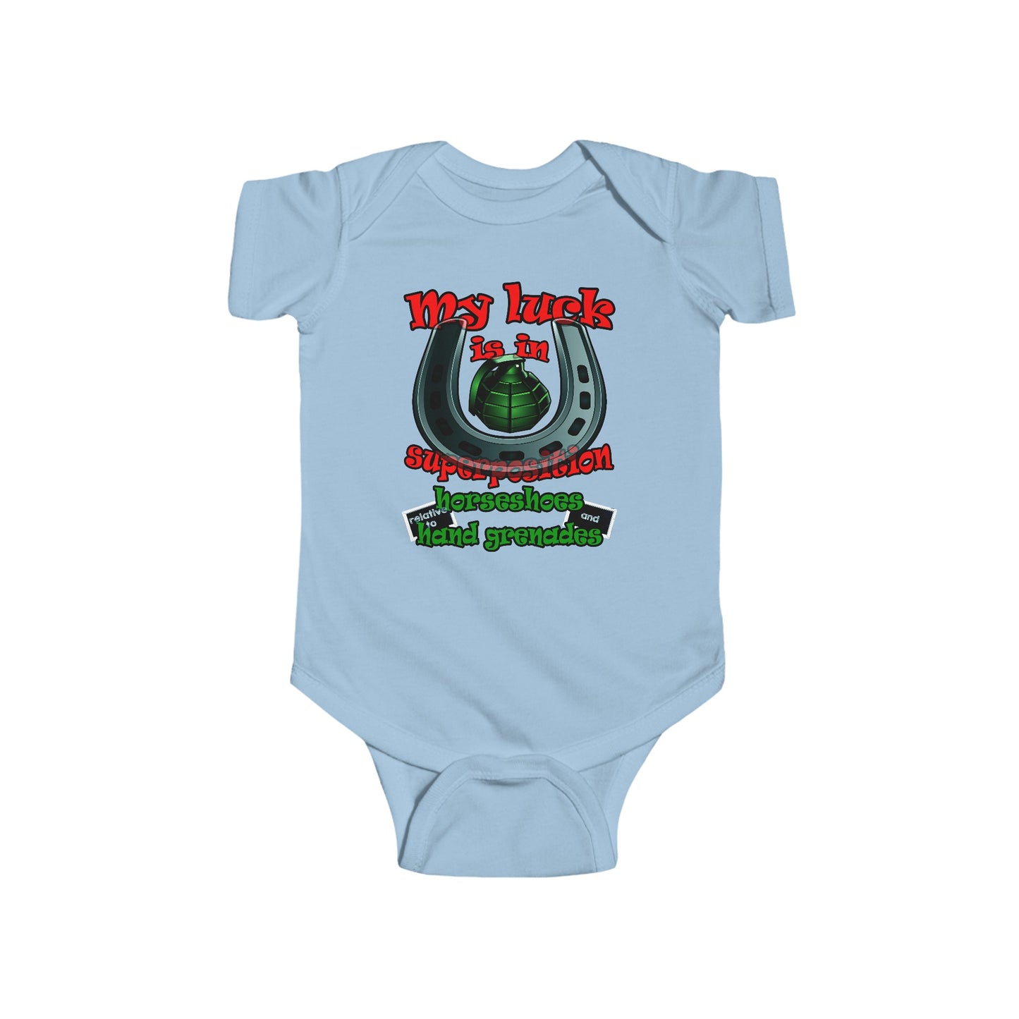 my luck - Infant Fine Jersey Bodysuit