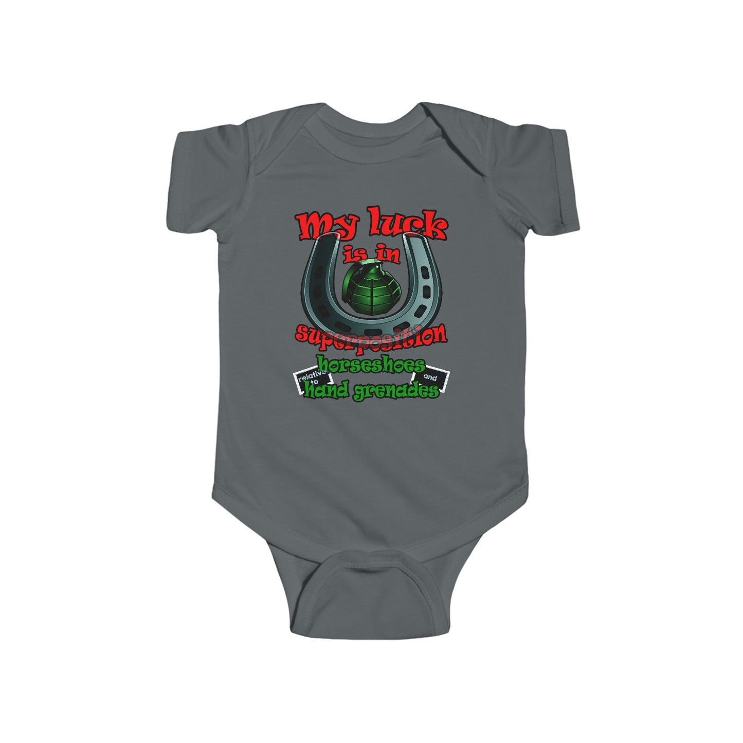 my luck - Infant Fine Jersey Bodysuit