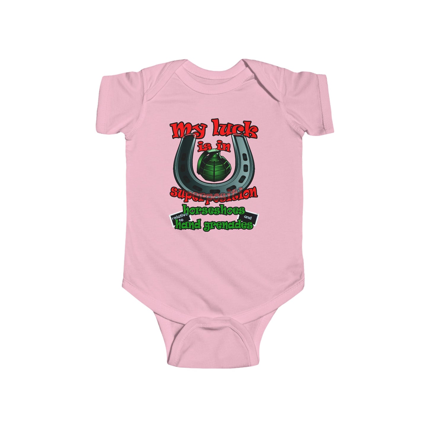 my luck - Infant Fine Jersey Bodysuit