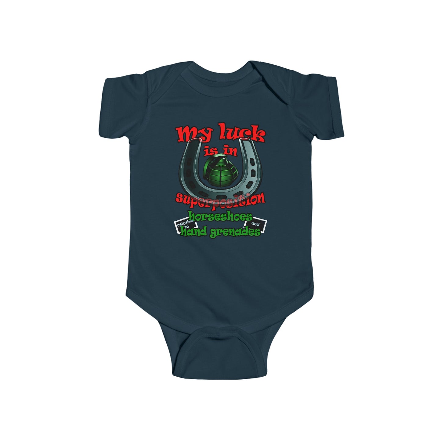 my luck - Infant Fine Jersey Bodysuit