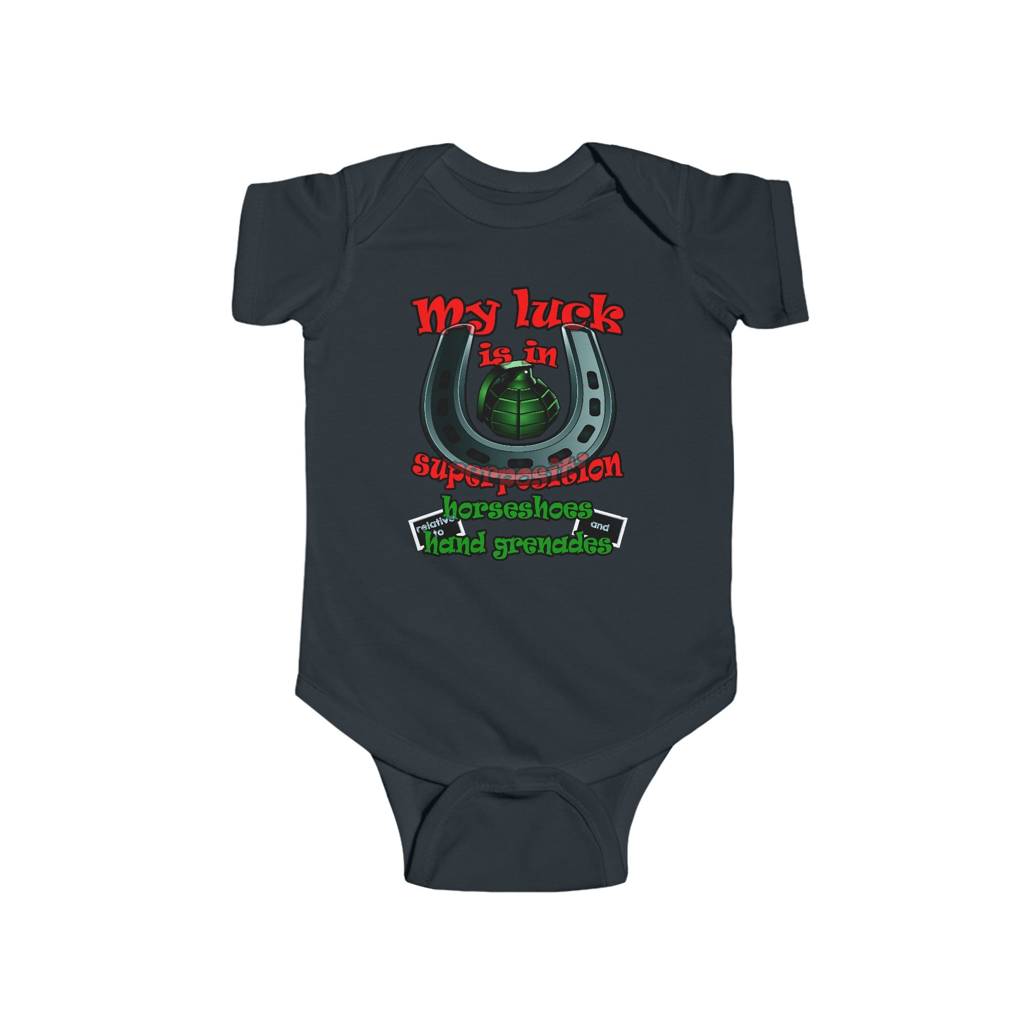 my luck - Infant Fine Jersey Bodysuit