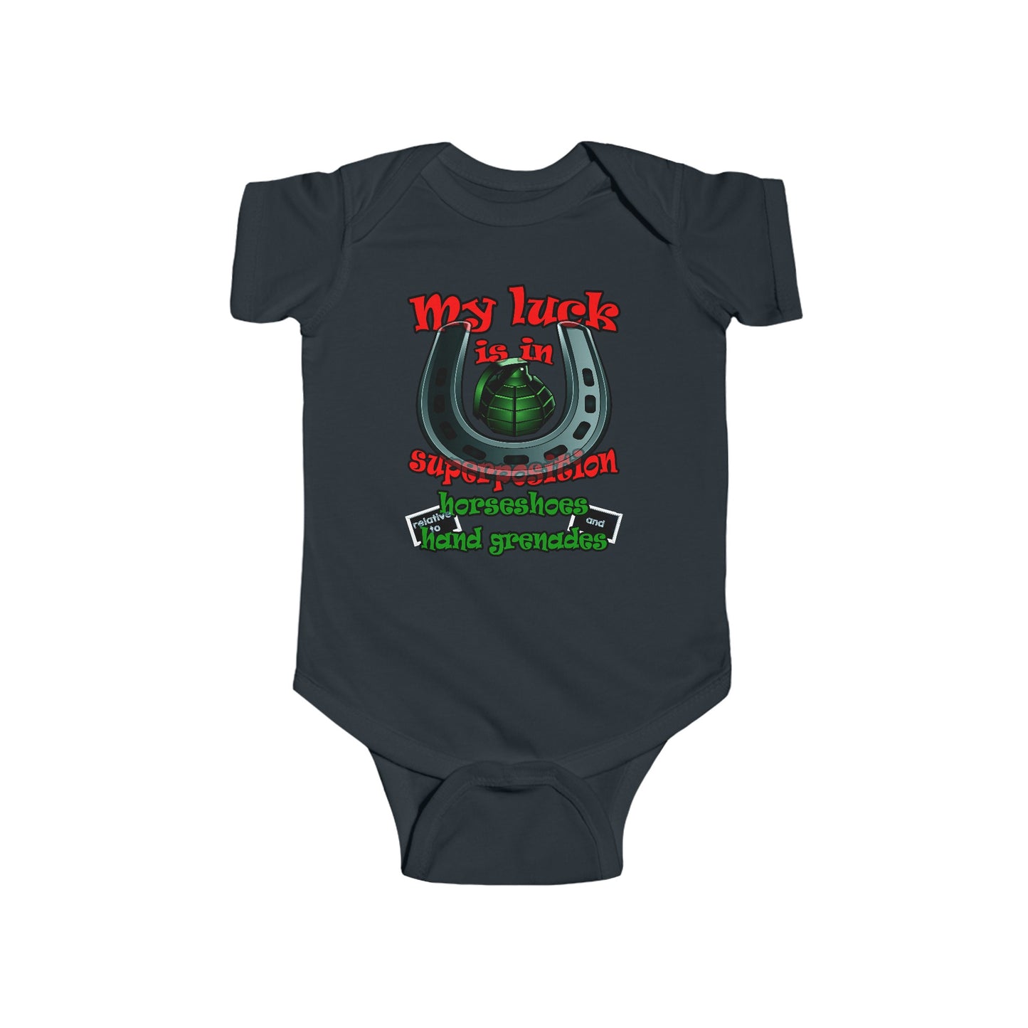 my luck - Infant Fine Jersey Bodysuit