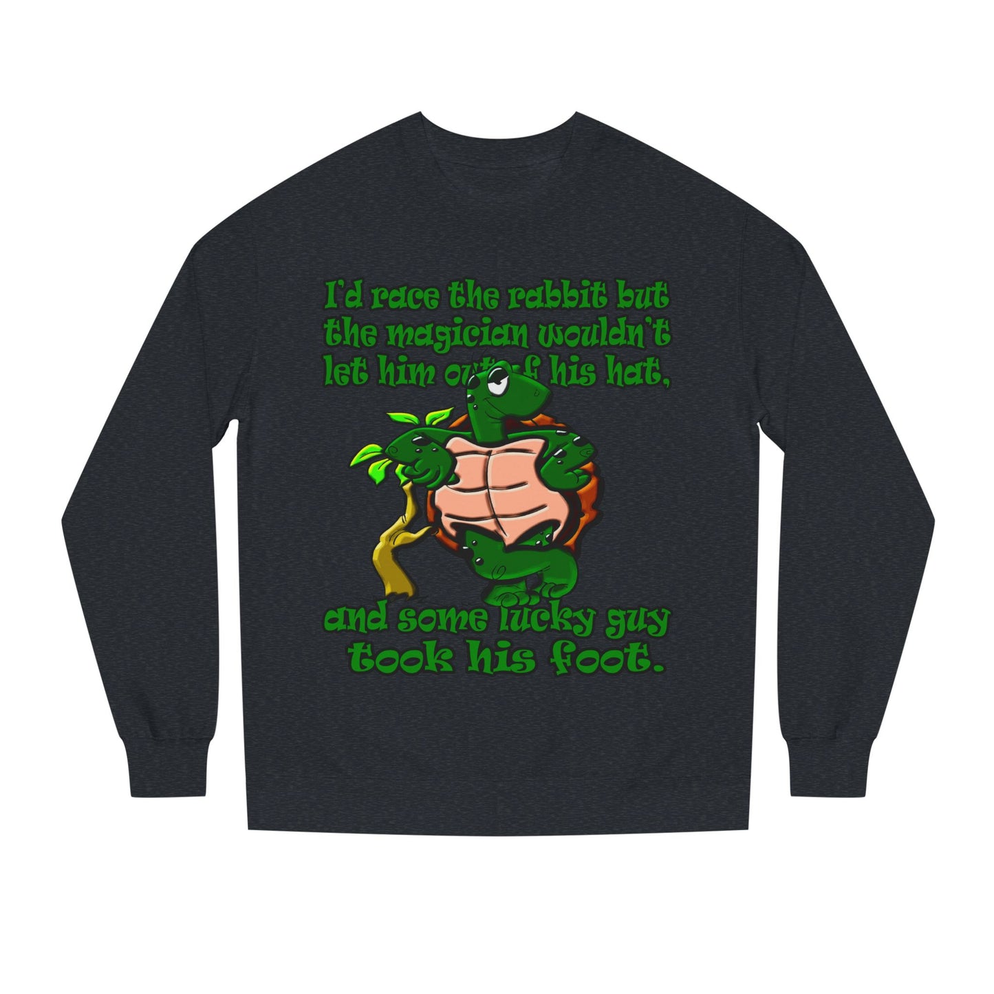 turtle race - Unisex Crew Neck Sweatshirt