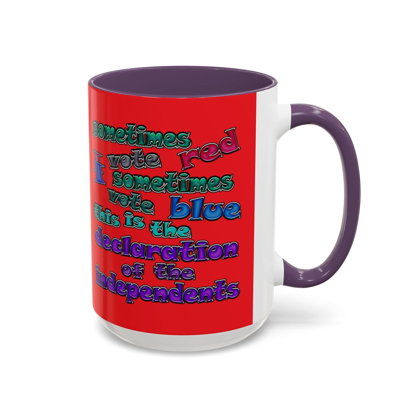 declaration of the independents - Accent Mug (red)