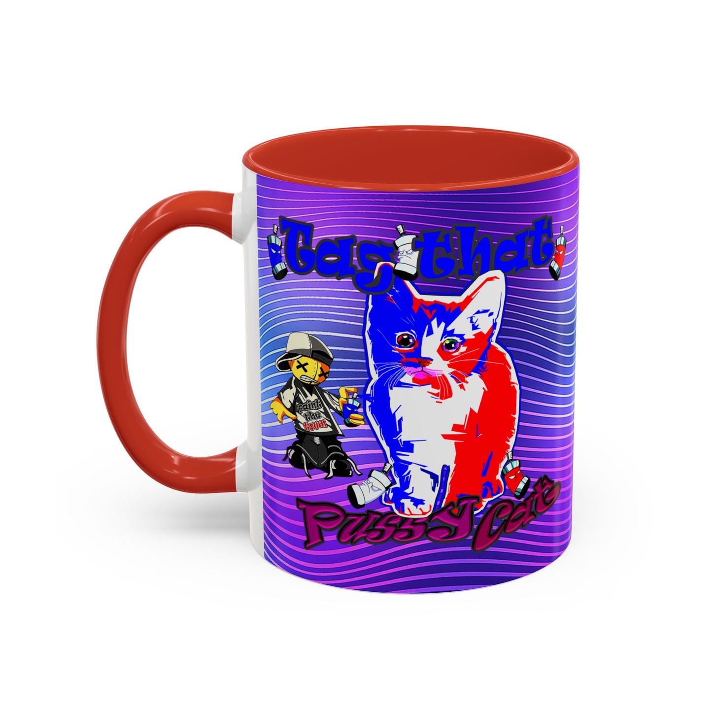 tag that - Accent Mug (purple wave)