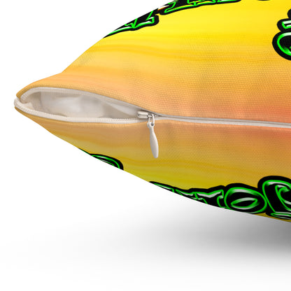 og - Spun Polyester Square Pillow - (color blur)