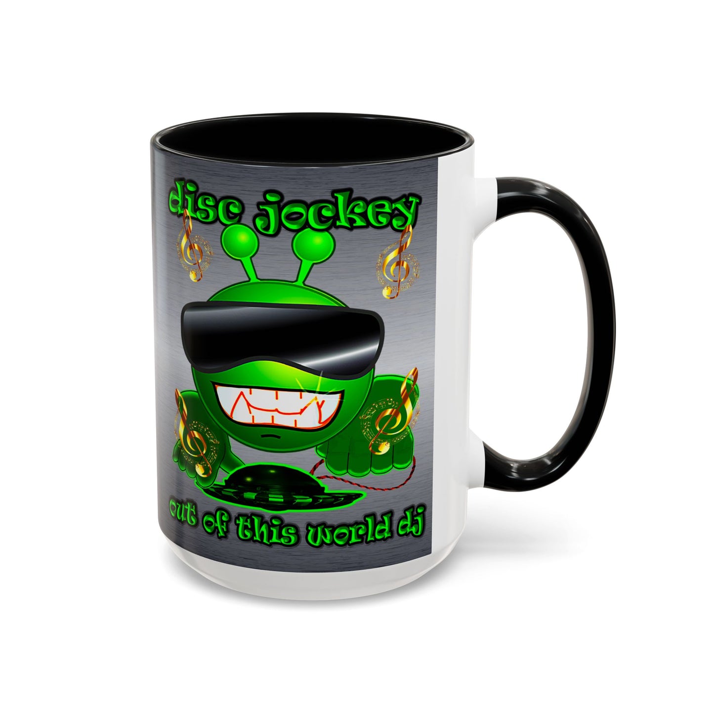 disc jockey - Accent Mug (brushed nickel)