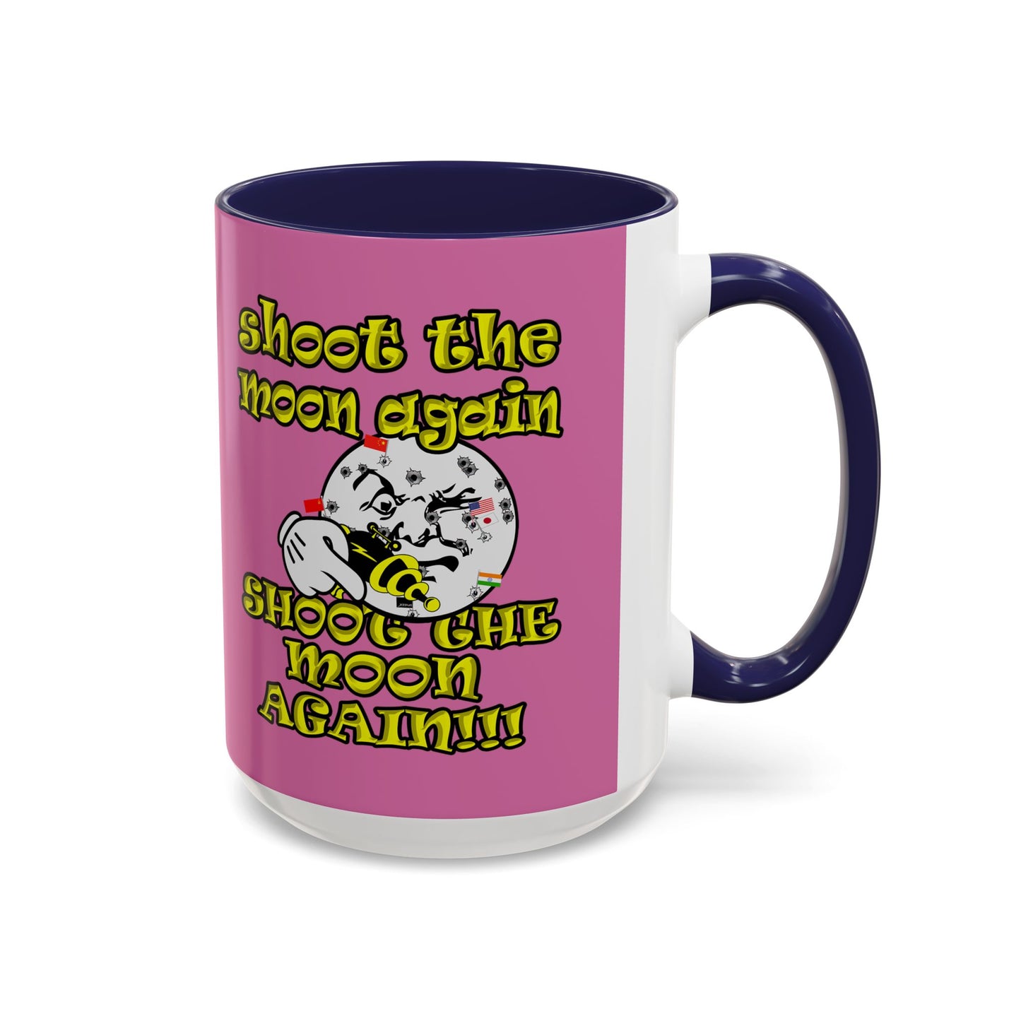 shoot the moon again - Accent Mug (light pink)