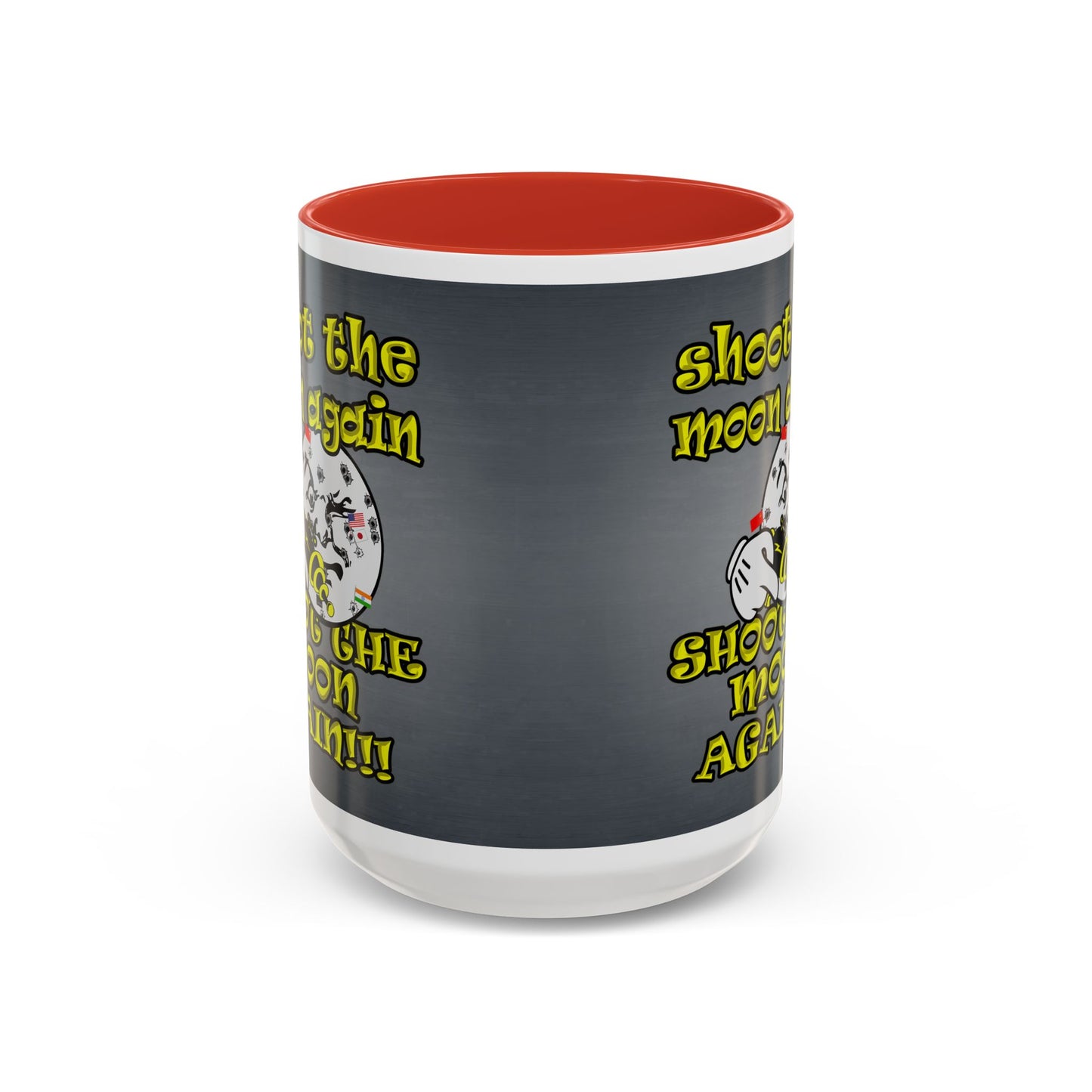 shoot the moon again - Accent Mug (grey-light grey)