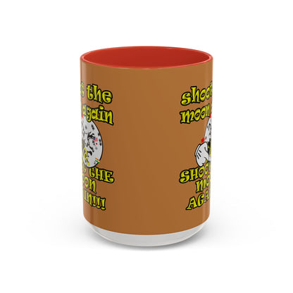 shoot the moon again - Accent Mug (light brown)