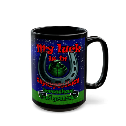 my luck - Black Mug ('snoops' background)