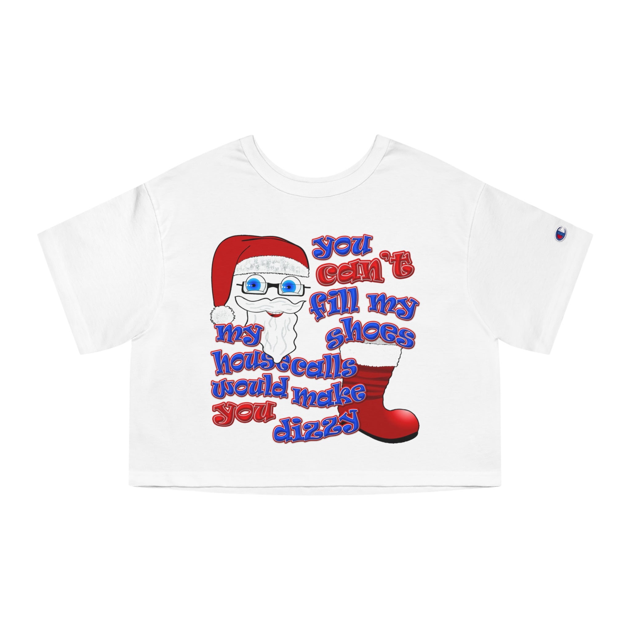 santa's shoes - Champion Women's Heritage Cropped T-Shirt
