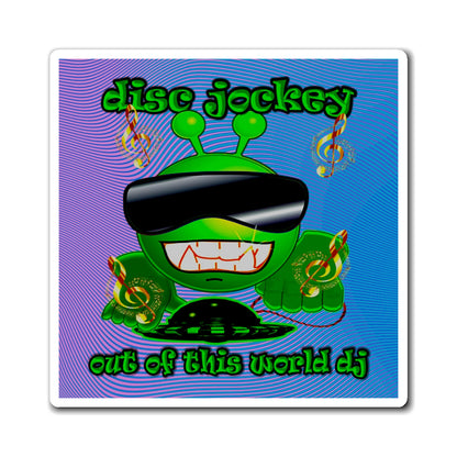 disc jockey - Magnets - (light blue-purple wave)