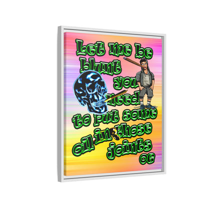 og - framed canvas art (color blur)