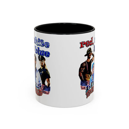 rw&b lives matter - Accent Mug (white)