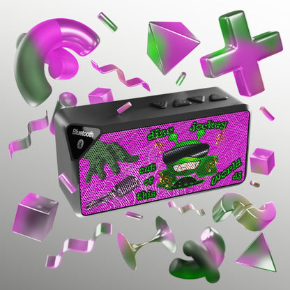 disc jockey - Jabba Bluetooth Speaker (pink swirl)