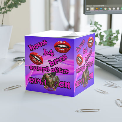 hoes b4 bros - note cube (purple-pink wave)