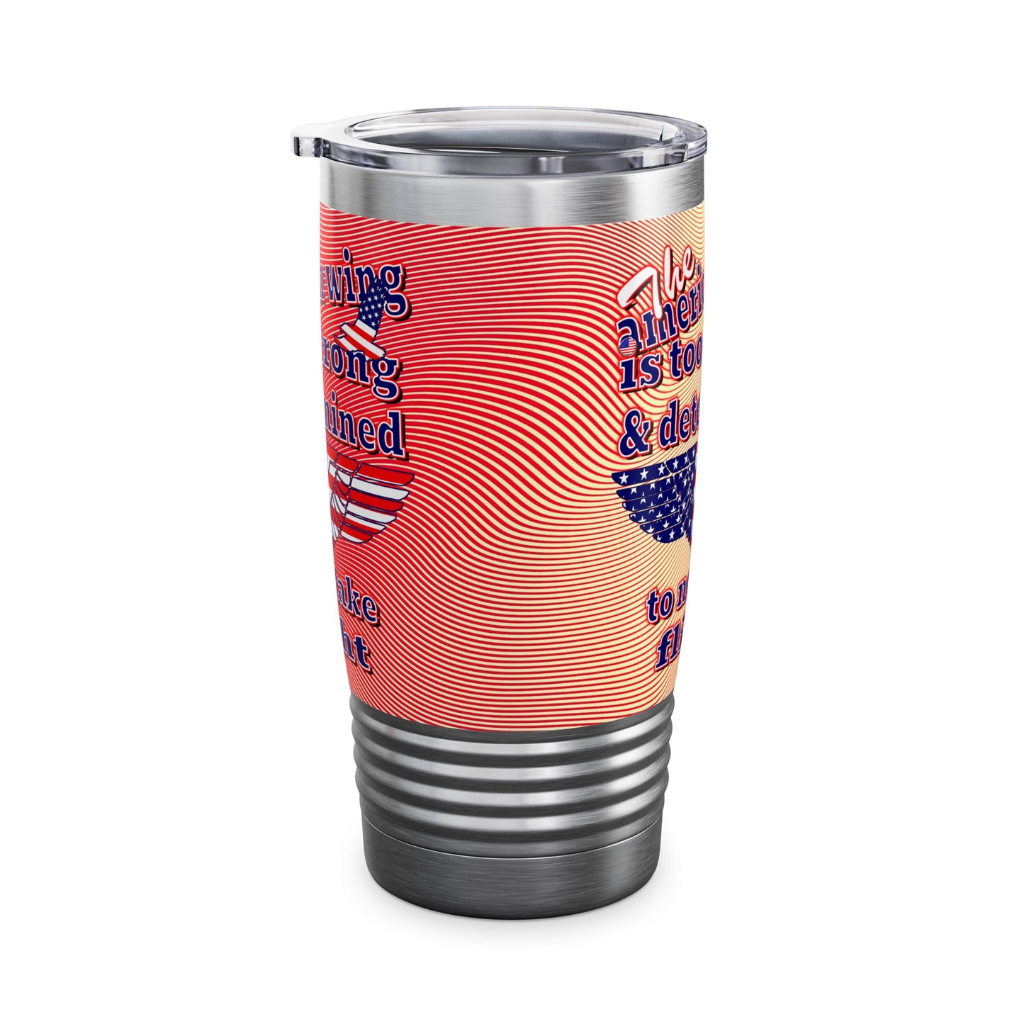 american wing - Ringneck Tumbler, 20oz (yellow-orange wave)