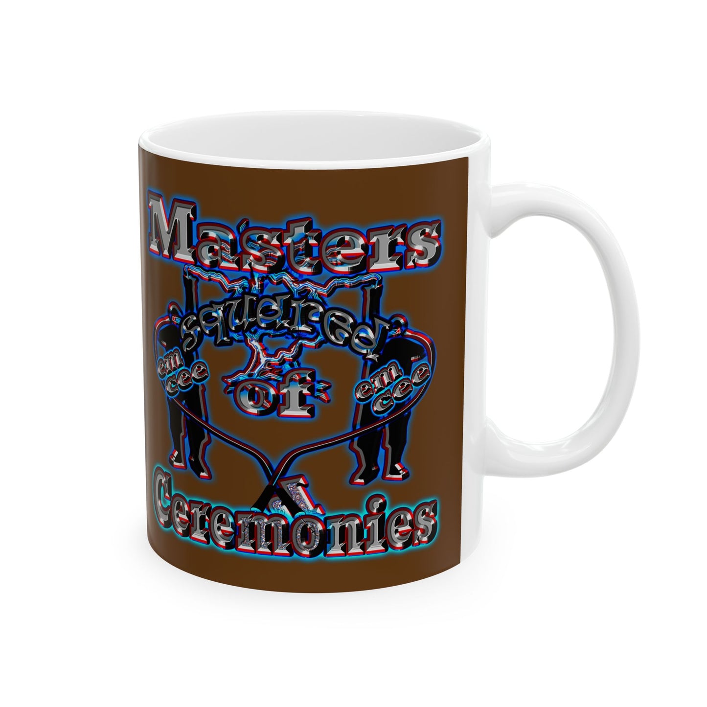 em cee squared - White Mug (brown)