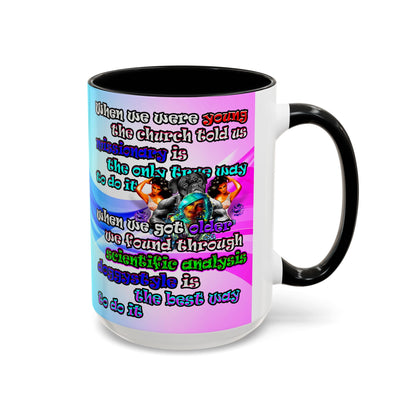 doggystyle - Accent Mug (light blue-pink wave)