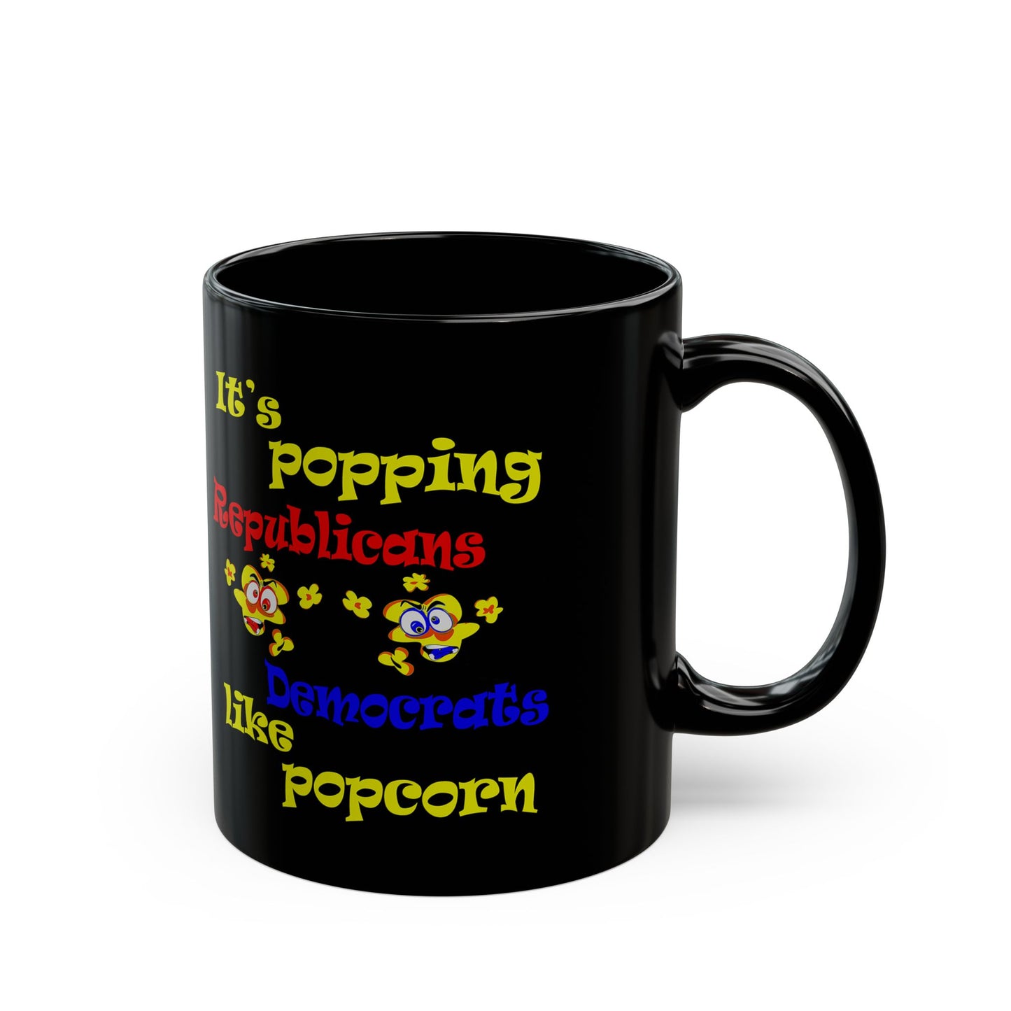 popping like popcorn - Black Mug (black)