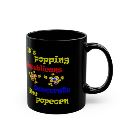popping like popcorn - Black Mug (black)