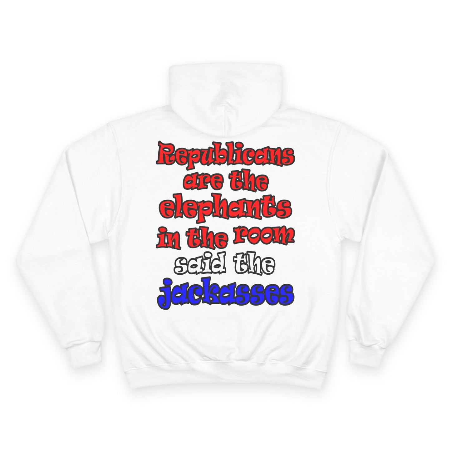 donkeys and elephants - Champion Hoodie