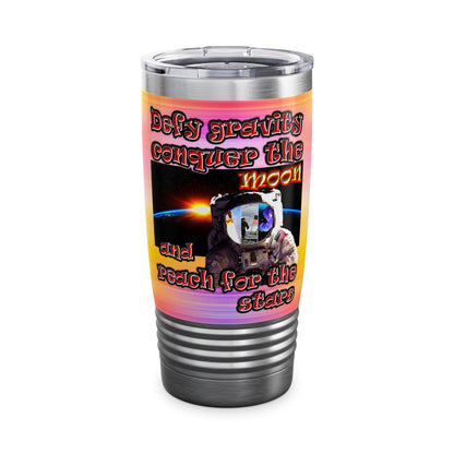 defy conquer reach - Ringneck Tumbler, 20oz (color blur)