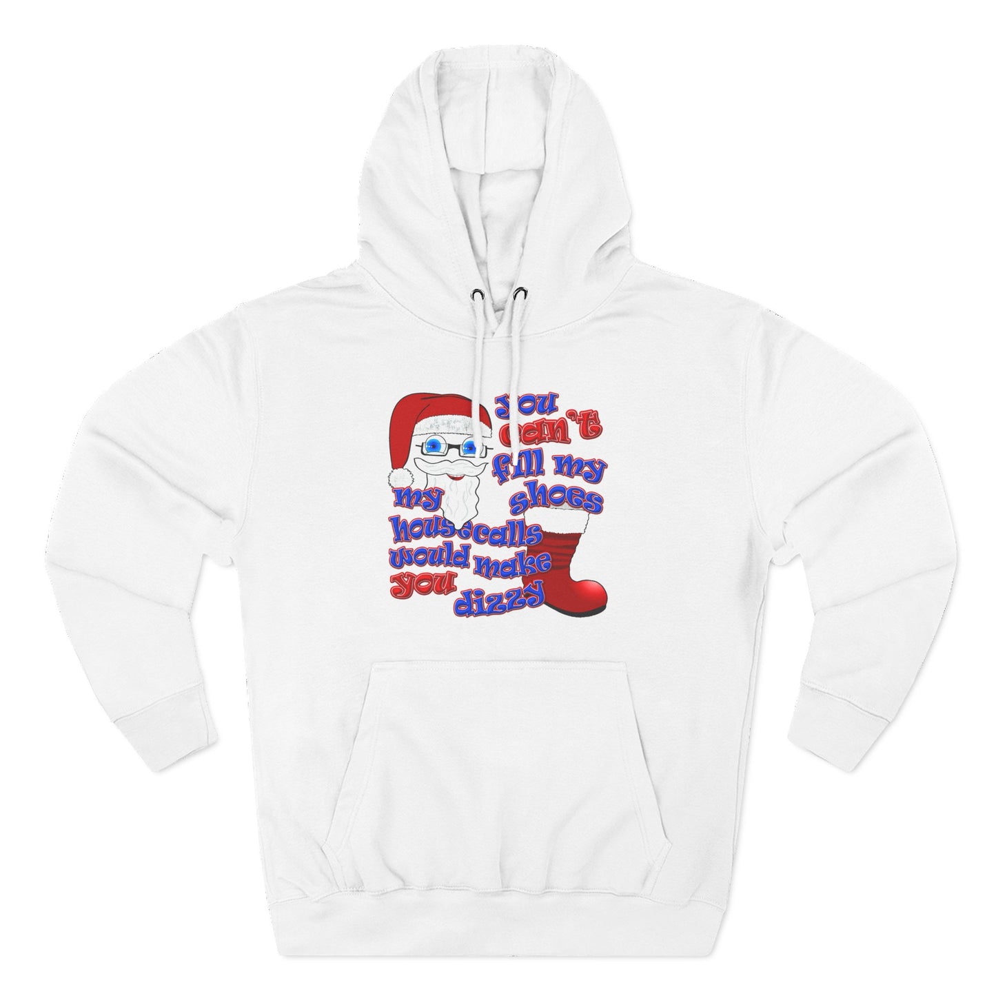 santa's shoes - Three-Panel Fleece Hoodie