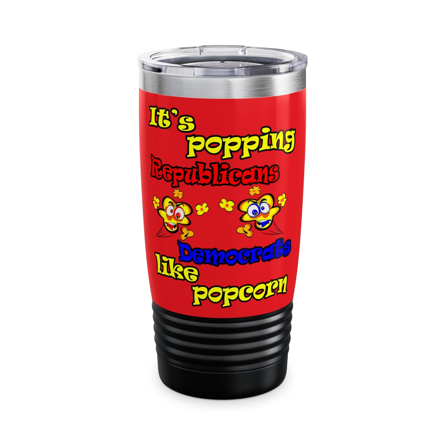 popping like popcorn - Ringneck Tumbler, 20oz (red)