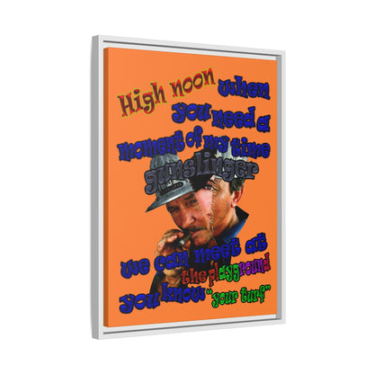high noon - framed canvas art (crusta)