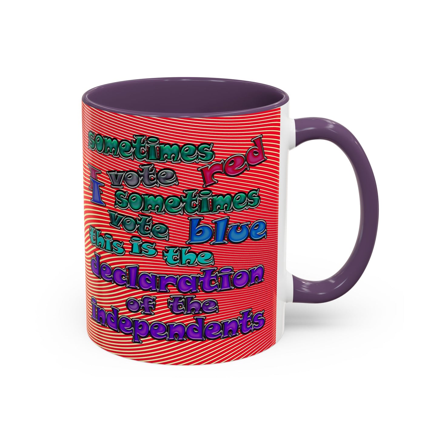 declaration of the independents - Accent Mug (yellow-orange wave)