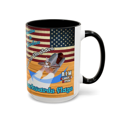 shoot for the stars - Accent Mug (butterscotch wood finish)