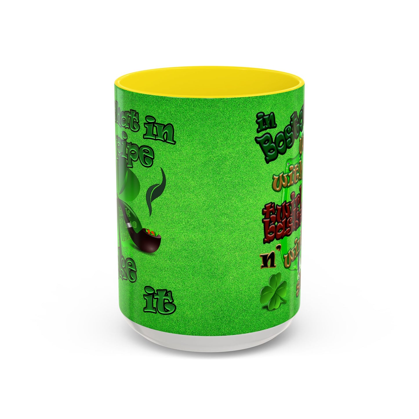 celtics logo - Accent Mug (green turf)