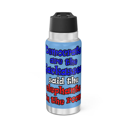 donkeys and elephants - Gator Tumbler, 32oz (light blue)