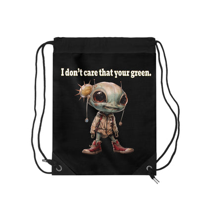 I don't care that your grey - Drawstring Bag (black)