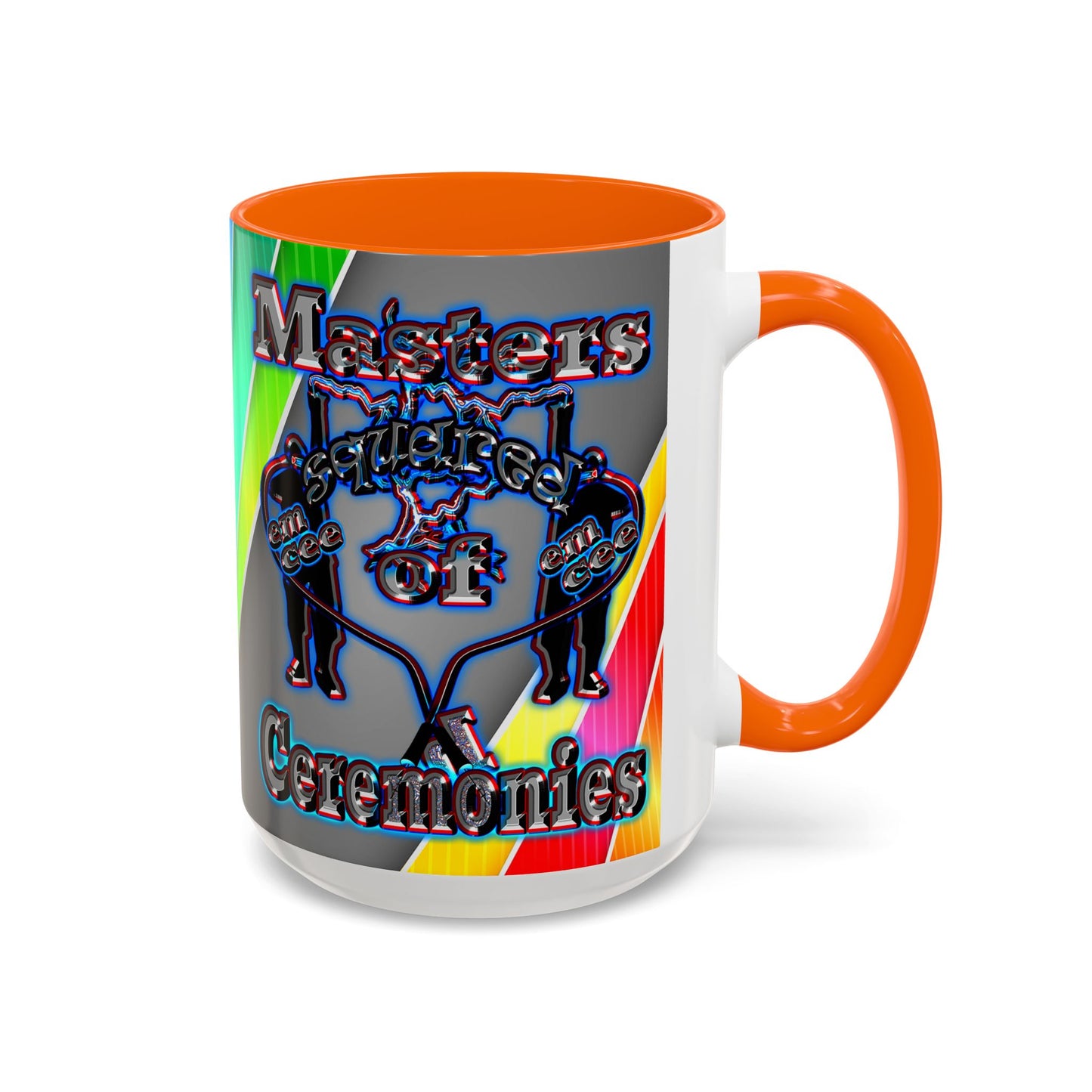 em cee squared - Accent Mug (rainbow split)