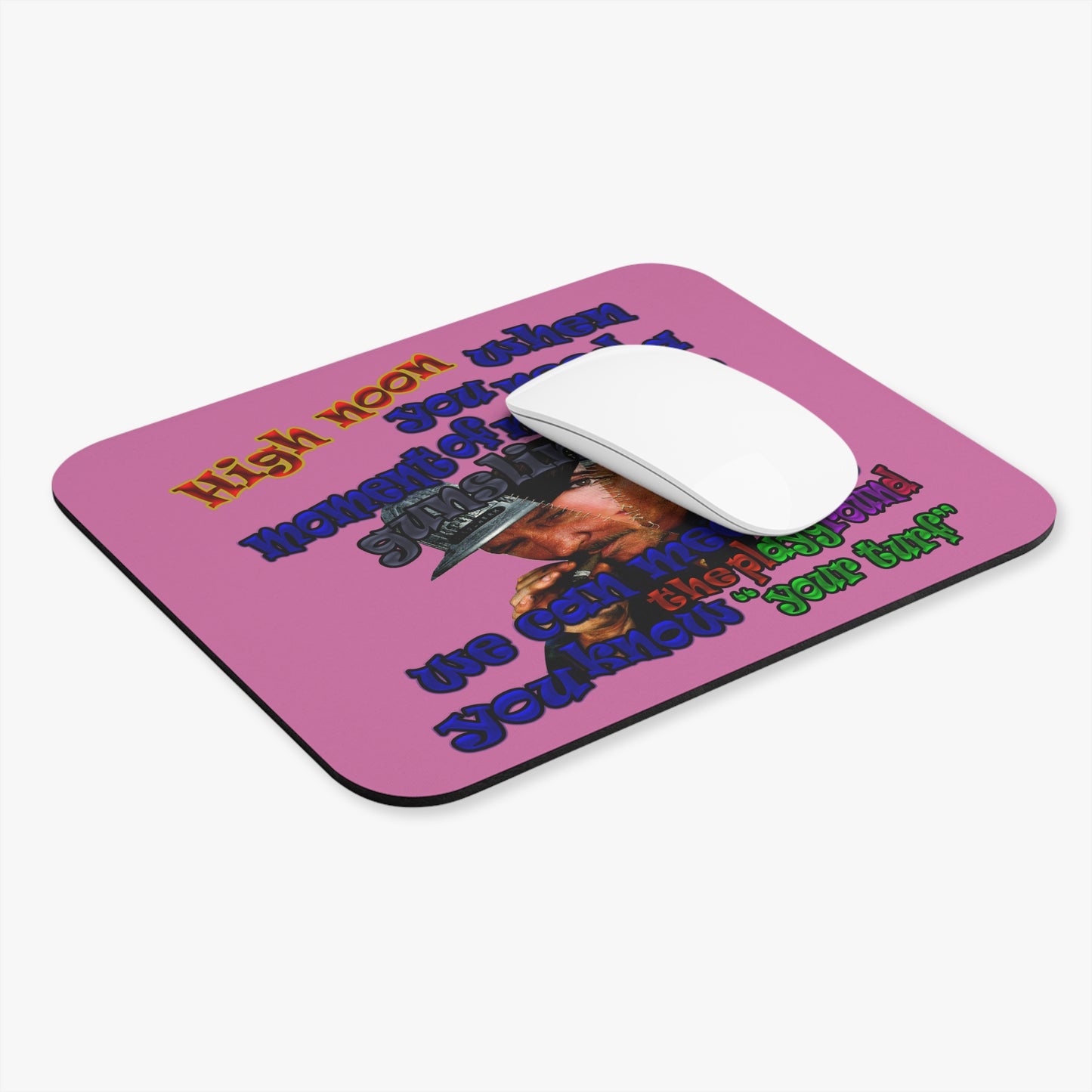 high noon - Mouse Pad (Rectangle) (light pink)