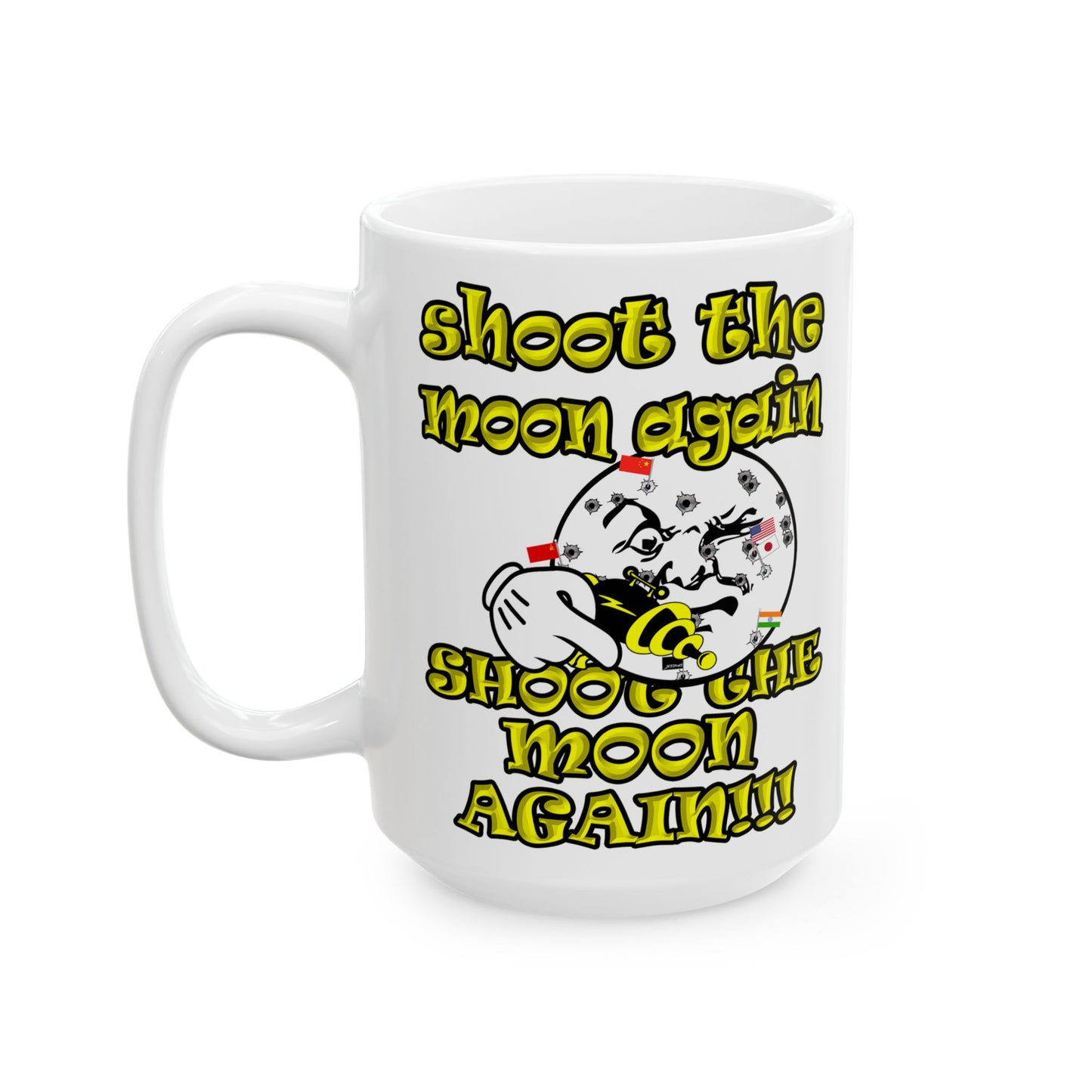 shoot the moon again - White Mug (white)