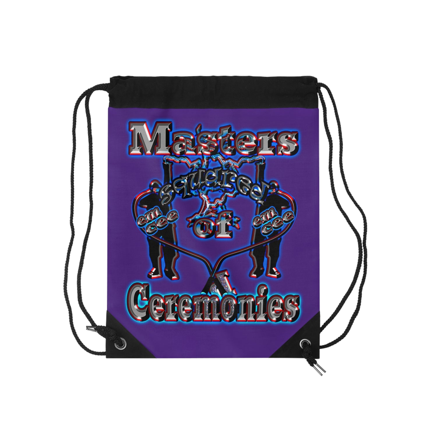 em cee squared - Drawstring Bag (purple)