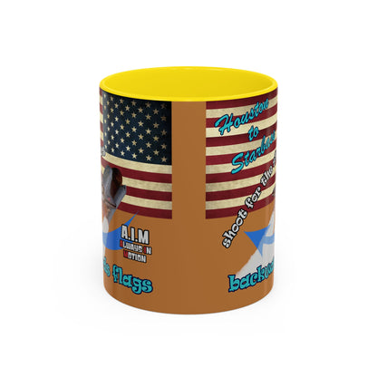 shoot for the stars - Accent Mug (light brown)