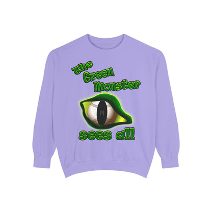 green monster - Unisex Garment-Dyed Sweatshirt