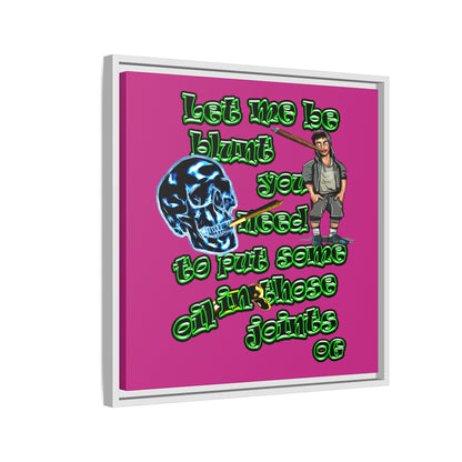 og - framed canvas art (pink)